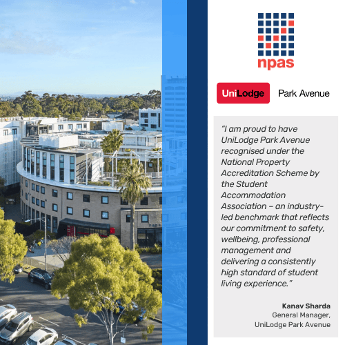 Congratulations to UniLodge Park Avenue on achieving NPAS Accreditation!